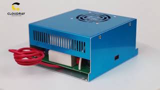 【Cloudray Laser】CO2 Laser Power Supply 40W 110V 220V MYJG40 [upl. by Tamanaha301]