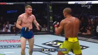 Paul Felder Checking Edson Barbozas Kicks [upl. by Roze]