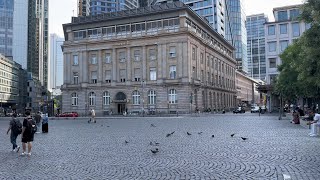 Frankfurt City Center  City Center Walk  Frankfurt am Main  Hessen Germany  4K [upl. by Ettenor]