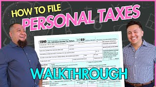 How to File Personal Taxes Tax pro LIVE walk through [upl. by Shulamith]