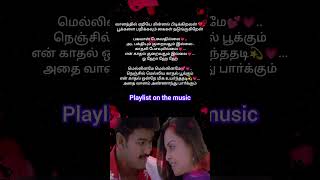 Melliname melliname tamilsonglirics love ❤️trending status [upl. by Arremat809]