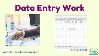 Data Entry work  Excel tricks and tips in Data Entry  data entry operator job Data Entry Course [upl. by Anits]