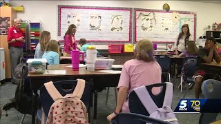 Moore students learn about earthquake safety ahead of The Great Shakeout Earthquake Drill [upl. by Eikcor746]