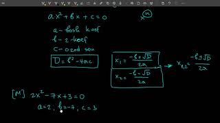 15–dars Kvadrat tenglama Diskriminant  ALGEBRA KURSI [upl. by Holli]