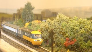 The HST Enters Service at Chetcombe  N Gauge British Model Railway [upl. by Birkett]