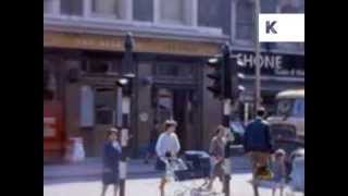 1960s Brixton London Street Scenes Shops Bobbies  Rare Colour Home Movies [upl. by Rouvin]