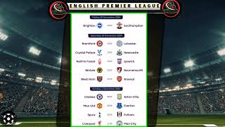 INTRO THE PREVIEW of EPL GAMEWEEK 13 [upl. by Schiff]