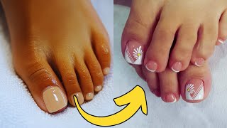 🦶 Uñas Francesas para tus Pies 2024 Tendencias y Decoraciones  Nailsuper ⭐ [upl. by Kidder241]