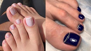 Very pretty and stylish toe nails art trend to follow Up to date latest pedicure colors for ladies [upl. by Rome753]