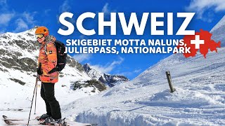 Die Schweiz im Winter ❄️ Skigebiet Motta Naluns amp Fahrt über den Julierpass  VLOG 67 [upl. by Uela]