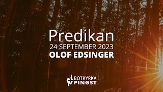 Predikan 24 september 2023 Manligt och kvinnligt i församlingen [upl. by Ryann]