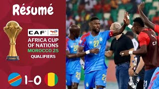 Résumé RD Congo VS Guinée  Qualification Can 2025 Journée 1 [upl. by Lunsford800]