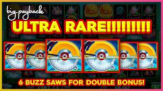 HUFF N MORE PUFF POWER 4 6 Buzz Saws → Rare DOUBLE BONUS [upl. by Eireva582]