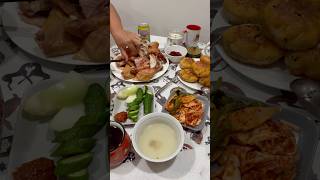 PreThanksgiving Feast thanksgiving food chickenrecipes soup foodie fastfood noodles yum [upl. by Flower426]