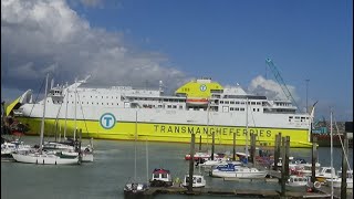 Transmanche French Ferry seen in Newhaven Harbour  Saturday 6th July 2024 [upl. by Ednutabab]