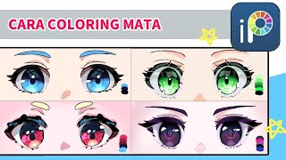 Tutorial Cara Coloring Mata Anime di Ibis Paint X [upl. by Eseela]