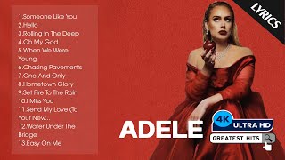 Top ADELE Songs Playlist 2024  ADELE Greatest Hits Collection of All Time [upl. by Tertius]