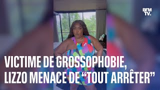 Victime de grossophobie la chanteuse Lizzo menace de “tout arrêter” [upl. by Rolyak611]