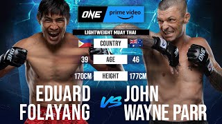 Eduard Folayang vs John Wayne Parr  Full Fight Replay [upl. by Kcirdde581]