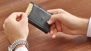 TRAVANDO Austin RFID Slim Wallet with Money Clip Review [upl. by Aleunam]