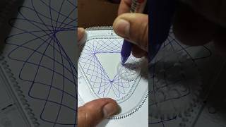 Cool Violet color Spirograph shorts spirograph magicruler triangle viralvideo trending [upl. by Arron]