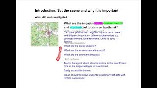 GCSE  FIELDWORK RECAP  AQA [upl. by Saffren]