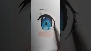 Coloring anime eye 👀 animedrawing coloring howtodraw shorts [upl. by Wycoff294]