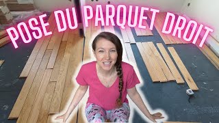 Pose du parquet droit avec murs pas droits  Attention avant de démarrer la pose [upl. by Liartnod]