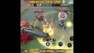 SUN WITH SPRINT MLBB🔥 mlbbshorts mlbbhighlights highlights mlbb shorts [upl. by Llerol]