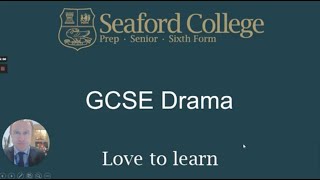 GCSE Drama  Seaford College GCSE Options Evening 2022 [upl. by Laersi]