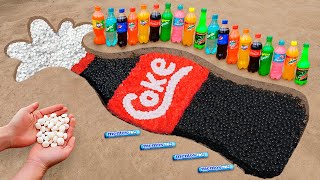 DIY Giant Coca Cola and Mentos Bottle with Orbeez Underground [upl. by Ellemac578]