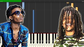 Playboi Carti x Young Nudy  Kid Cudi  Pissy Pamper piano tutorial [upl. by Aernda]