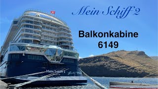 Balkonkabine 6149 Mein Schiff 2 Sichtbehinderung [upl. by Jenilee502]