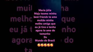 M de maria e j de júlia maju🥰 [upl. by Halonna]