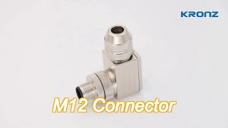 field wireable assembly m12 connector 8 pin female metal ip67 industrial [upl. by Aivataj]