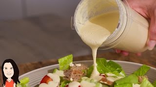 Best Caesar Salad Dressing Recipe Ever  You Wont Believe its Vegan [upl. by Omarr]