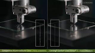 Corning® Gorilla® Glass Victus® 2 Knoop Scratch Test [upl. by Alyacim]