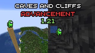 Minecraft 121 quotCaves amp Cliffsquot Advancement Tutorial [upl. by Aneeles]