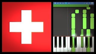 Schweizer Hymne Piano Tutorial 🇨🇭 [upl. by Eceinhoj673]