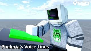 Phalerias Voice Lines  20WOOFRBLX Sound Effects [upl. by Sewoll543]