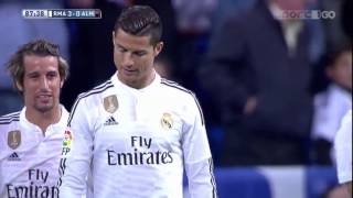 Ronaldos reaction on Arbeloas goal vs Almeria [upl. by Noissap]