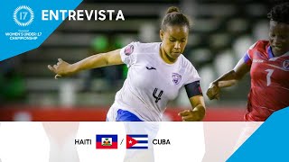 Campeonato Femenino Sub17 de la Concacaf 2022 GS Entrevista  Llanet Franco de Cuba [upl. by Allemahs]