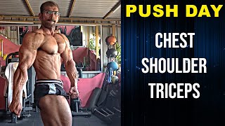 PUSH PULL LEGS Workout Plan 2024 I Chest Shoulders amp Triceps [upl. by Jacquelin]