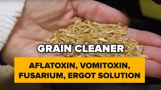 Aflatoxin vomitoxin Fusarium ERGOT solution Modern farming equipment httpsgraincleanercom [upl. by Notneiuq]