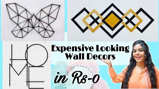 Looks Expensive but Costed Rs0 😱  DIY Wall Decors from Waste Materials [upl. by Notnelc]