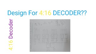 Design of 416 DECODER using 24 DECODER  How to design 4 to 16 DECODER using lower decoders [upl. by Flatto325]