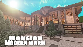 Bloxburg Mansion Warm House No Large Plot  House Build [upl. by Culbertson]