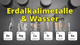 Reaktion der Erdalkalimetallen mit Wasser amp Unboxing [upl. by Salem65]