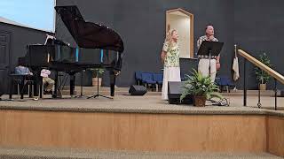 DANNY AND CAROLYN SINGING AT MAPLECREST BAPTIST CHURCH 08182024 [upl. by Yeliah]