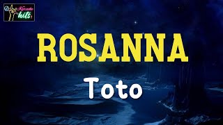 Toto  Rosanna  Karaoke Hits TV [upl. by Charley818]